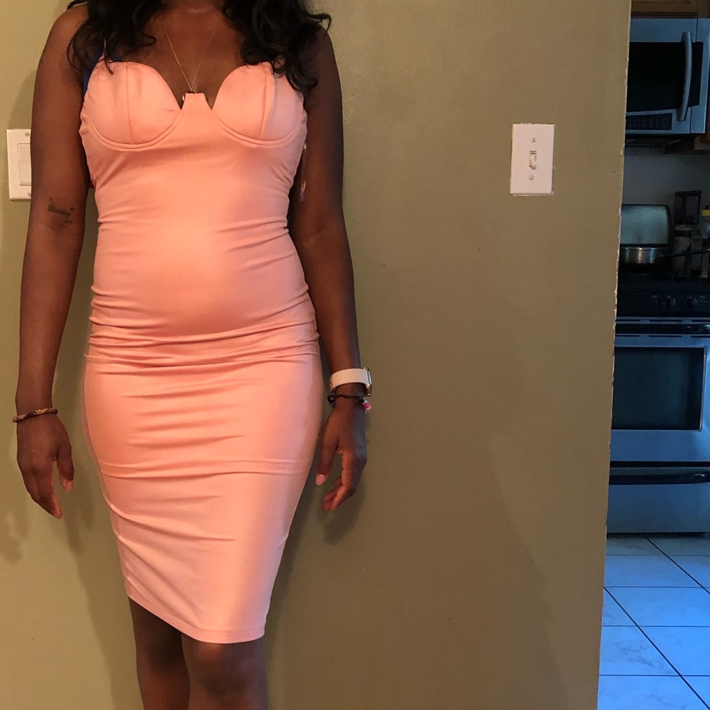 Fashion Nova Pink PinUp Girl Dress